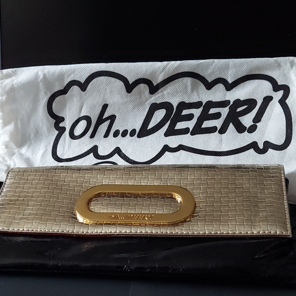 Oh Deer (Genuine) Patent Leather Clutch